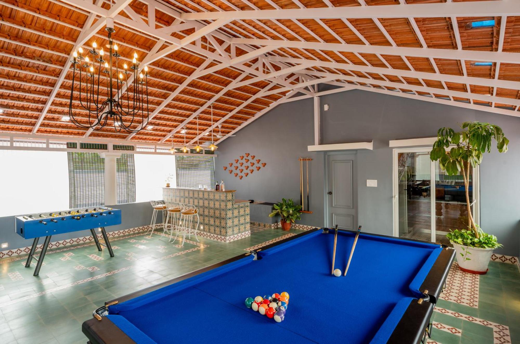 Elivaas 5 Bhk With Pvt Pool, Entertainment Room & Glass House - Bludoor Marmagao Exterior foto